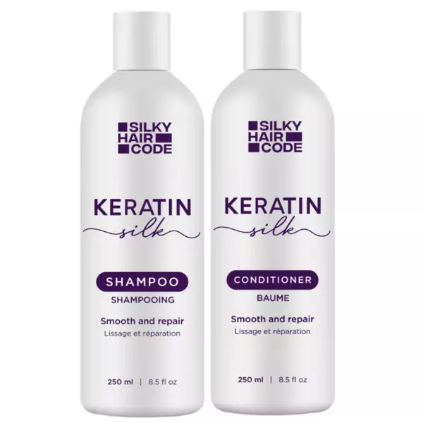 Keratin Silk Hair Smoothing Set für geschädigtes Haar + Geschenk